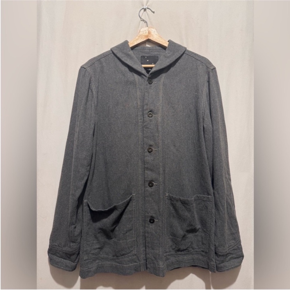 YMC Dark Gray Button-Up Shirt Jacket